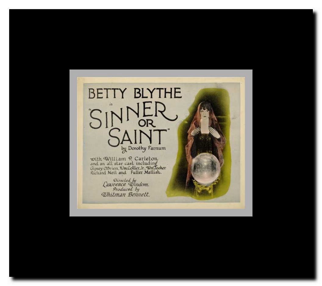 Sinner or Saint Framed Movie Poster