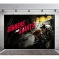 thumbnail image 1 of Sinners Backdrop Banner Party Supplies Poster Movie Theme Background for Photography Birthday Decorations, 1 of 5