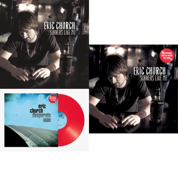 Sinners Like Me (Blue LP Vinyl) & Desperate Man (Red LP Vinyl) & Sinners Like Me (Red LP Vinyl)