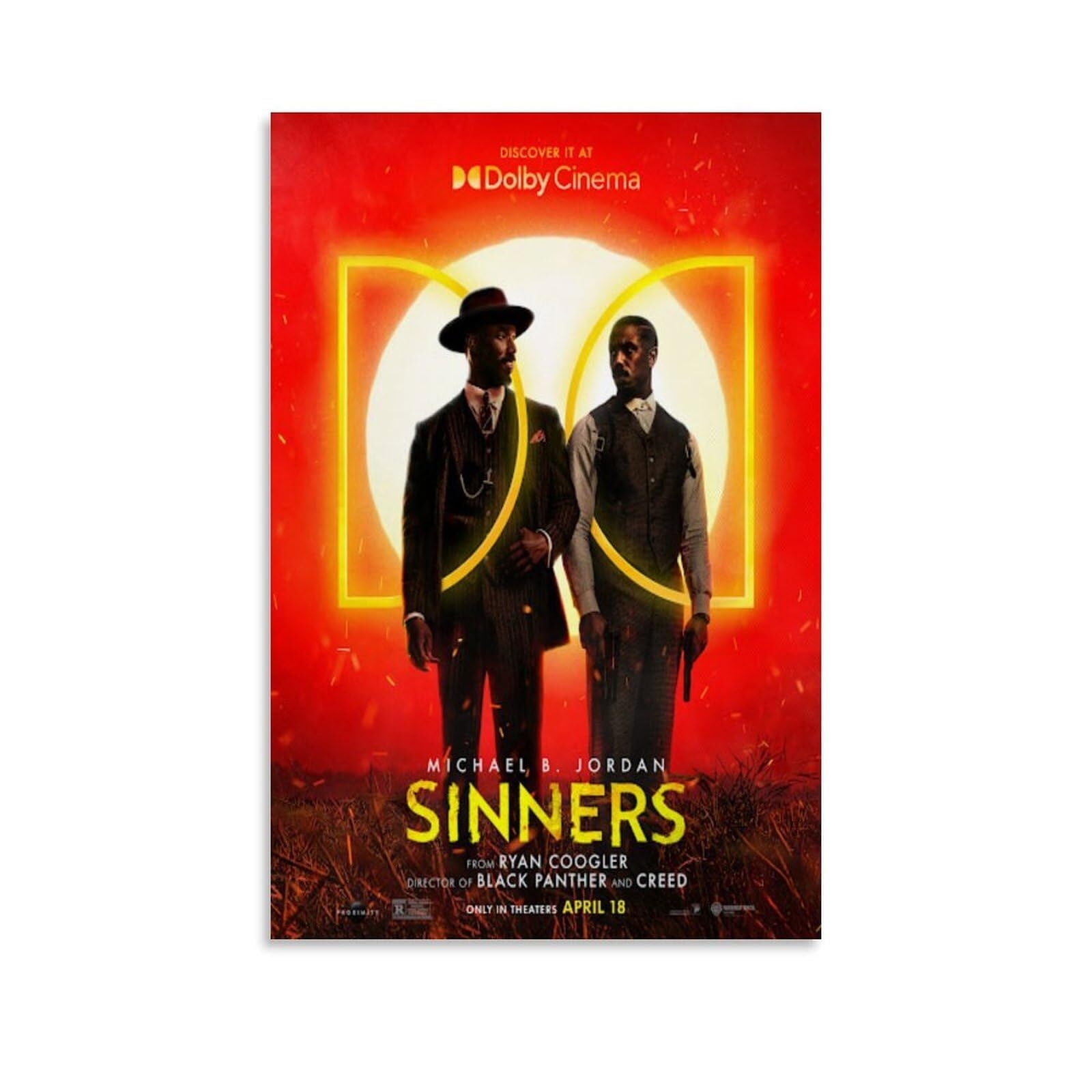 Sinners Movie Poster 6 Canvas for Bedroom Living Room Decor - Walmart.com