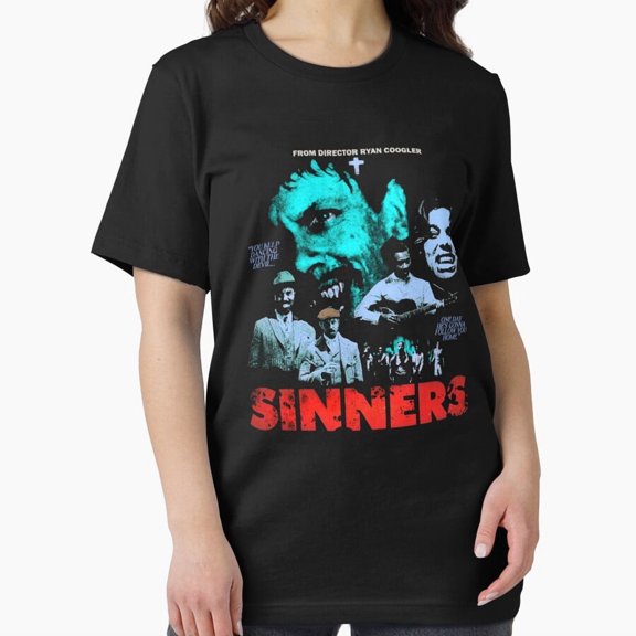 Sinners Welcome Funny Religious Satire Gothic Aesthetic Graphic H38388 Unisex T-Shirt, Up to 5XL Available