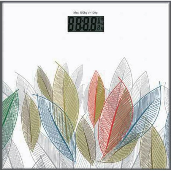 Sino Digital Body Weight Scale, Bathroom Scale, Durable Temper Glass Platform With LCD Display, Anti-Slip Leg,  Measures Weight Up To 180kg/396 lbs