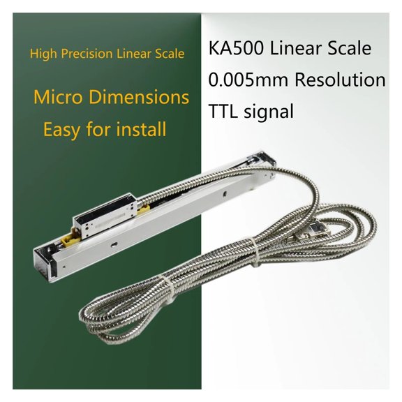 Sino KA500 5umTTL Slim Linear Glass Scale Ruler KA-500 Thin Small Digital DRO Scale 70 120 170 220 270 320 370 420mm ,Easy Read
