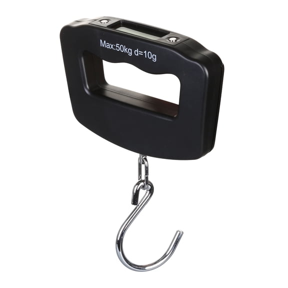 Sino LCD Digital Hanging Luggage Scale, 50Kg Capacity, Black, 1 Count