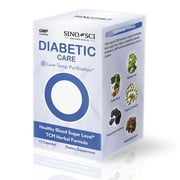 Sino-Sci Diabetic Care - Blood Sugar Support Supplements, For Blood Sugar Control and Cardiovascular Health, 100% Herbs Non-GMO, 72 Counts