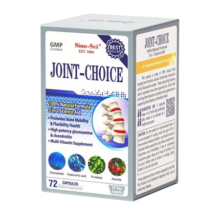 Sino-Sci Joint Choice, Joint Support Supplement, Mobility & Flexibility,Natural Formula, 72 Caps