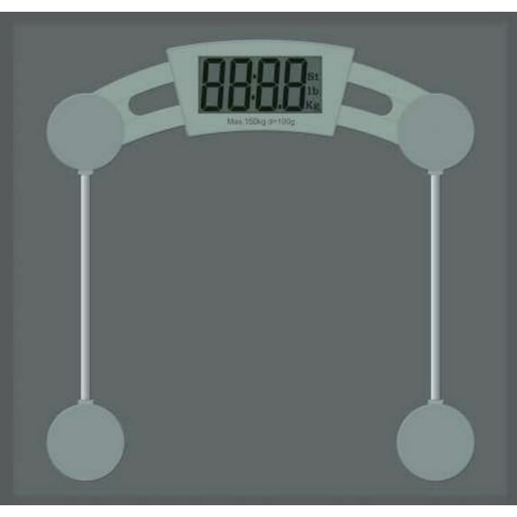Sino Smart Digital Body Weight Scale, Bathroom Scale, Durable Temper Glass Platform With LCD Display, Anti-Slip Leg, Measures Weight Up To 150 kgs /330LB