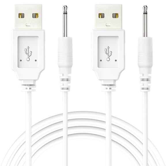 Sinoacc 2.5mm DC Charger Cable USB Fast Charger Replacement Cord, 2.7Ft, 2 Pack