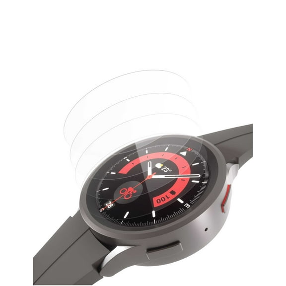 Sinoacc 4-Pack Screen Protector for Galaxy Watch 5 Pro(45mm), Anti-Scratch, Bubble-Free, HD Clear