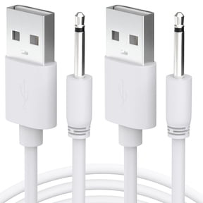 Sinoacc DC Charger Cable 2.5mm USB Fast Charger Replacement Cord - 2.7Ft (2 Pack)