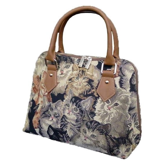 Sinobrite 25258-Cat Tapestry Convertible Purse - Cat
