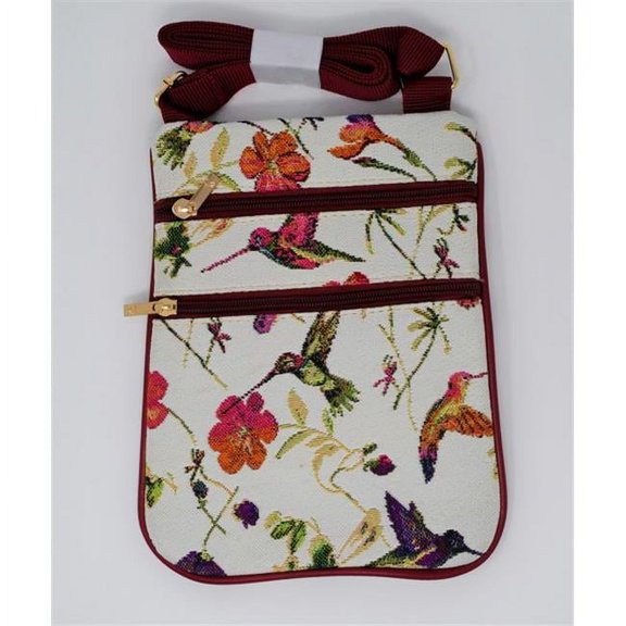 Sinobrite 2728-Hummingbird Tapestry Vertical Body Bag - Hummingbird