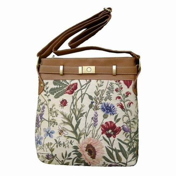 Sinobrite 2952-Morning Garden Tapestry Shoulder Purse - Morning Garden