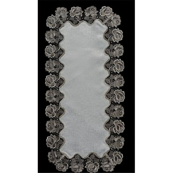 Sinobrite H0987 Cocoa Rose Square Table-Topper- 44 x 44 in.