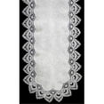 thumbnail image 1 of Sinobrite H8139-F1 White Lace Oval Runner- 14 x 28 in., 1 of 1