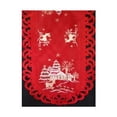 thumbnail image 1 of Sinobrite H8837-R Reindeer Red Oblong Table Cloth- 68 x 126 in., 1 of 1