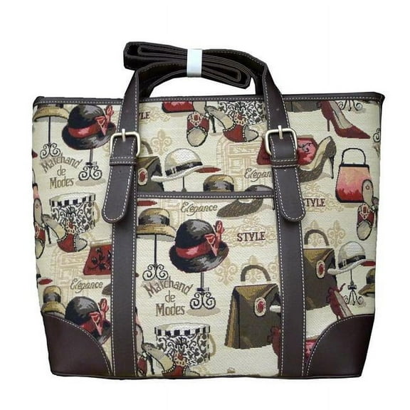 Sinobrite Tapestry Square Zippered Top Purse - Boutique