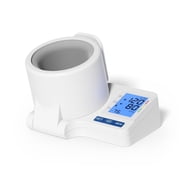 Sinocare Barrel Style Tunnel Blood Pressure Monitor with Voice Broadcast, No-Wrap Auto-Fit Arm Chamber, Fits 11"-16.5" Arms, Large 3-Color Backlit Display, 2 User 90 Memory, USB-C & Battery Power
