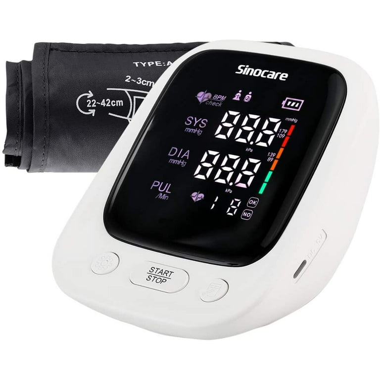 Auto Upper Arm Blood Pressure Machine Monitor, Adjustable Large Xl Cuff  Best Electric High Blood Pressure Monitor Large Backlit Display, Irregular  Heartbeat Detector Memory Voice Broadcast Arm Wide-range, Battery Not  Included 
