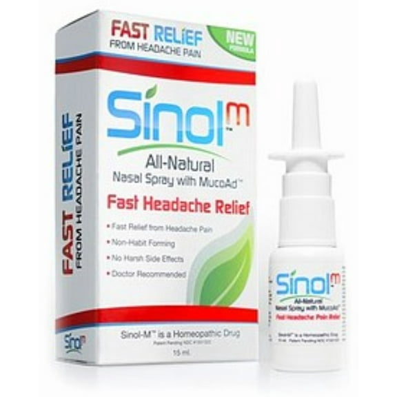 Sinol Headache Relief Spray, Migraine Cluster Tension 15 ml (Pack of 3)