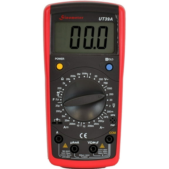 Sinometer UT39A AC DC Voltage Amp Ohm Meter Multimeter