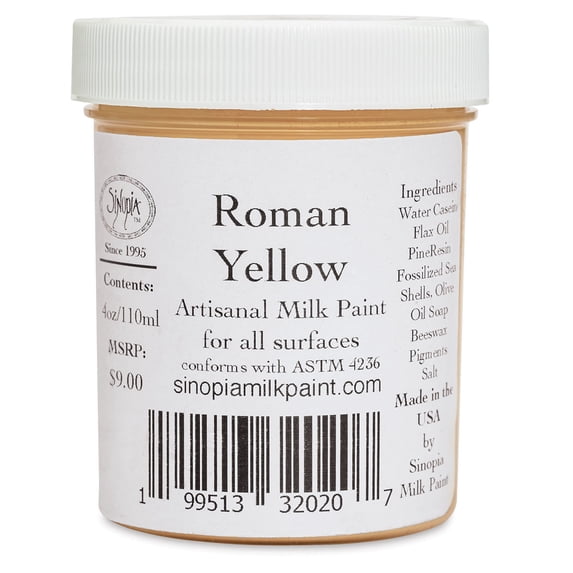 Sinopia Milk Paint - Roman Yellow, 4 oz