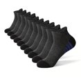 thumbnail image 1 of Sinpiling 10 Pack Mens Ankle Socks Cotton-Blend Moisture-Wicking Breathable Low Cut Sock for Workout Athletic Sports Running, 1 of 3