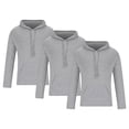 thumbnail image 1 of Sinpiling 3 Pack Hoodies Sweatshirts for Men with Front Pocket Casual Long Sleeve Pullover Sweatshirt Basic Solid Comfort Drawstring Hooded Tops, 1 of 7