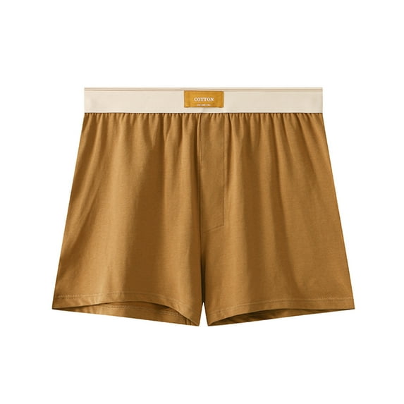 Sinpiling Big & Tall Boxer Briefs for Men Casual Plus Size Breathable Cotton Mid Rise Stretchy Solid Color Comfort Support Homewear Underwear M-4X Christmas Gifts