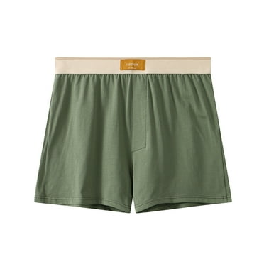 Sinpiling 50% Clearance Off Big & Tall Boxer Briefs for Men Casual Plus Size Breathable Cotton Mid Rise Stretchy Solid Color Comfort Support Homewear Underwear M-4X Christmas Gifts