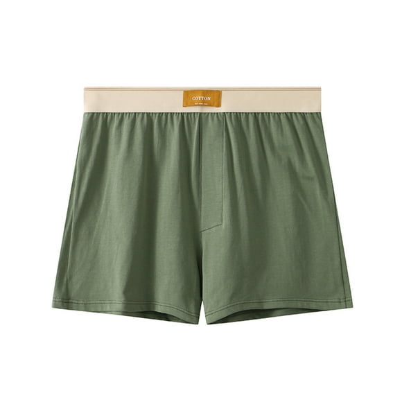 Sinpiling 50% Clearance Off Big & Tall Boxer Briefs for Men Casual Plus Size Breathable Cotton Mid Rise Stretchy Solid Color Comfort Support Homewear Underwear M-4X Christmas Gifts