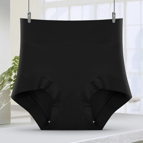 Sinpiling Womens Cotton Underwear High Waisted Soft Full-Coverage Butt Lifting Workout Panties Ladies Casual Skinny Stretchy Comfort Solid Shaping Briefs Christmas Outfits