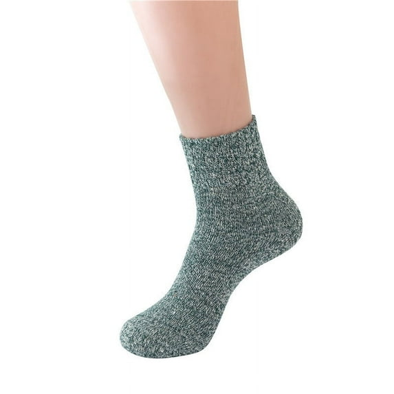Sinpiling Crew Socks for Women Wool Knitted Stretchy Casual Solid Thermal Warm Boot Sock Winter