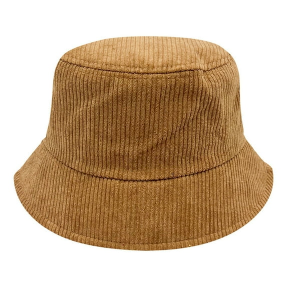 Sinpiling Mens Womens Corduroy-Bucket Hats with Brims Sun-Protection Fisherman Cap Unisex Casual Solid Outdoor Hiking Sun Hat