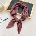 thumbnail image 1 of Sinpiling Womens Head Scarf Trendy Pleated Square Bandanas Ladies Casual Solid Lightweight Work Hair Wraps Decoration Neck Scarves, 1 of 2