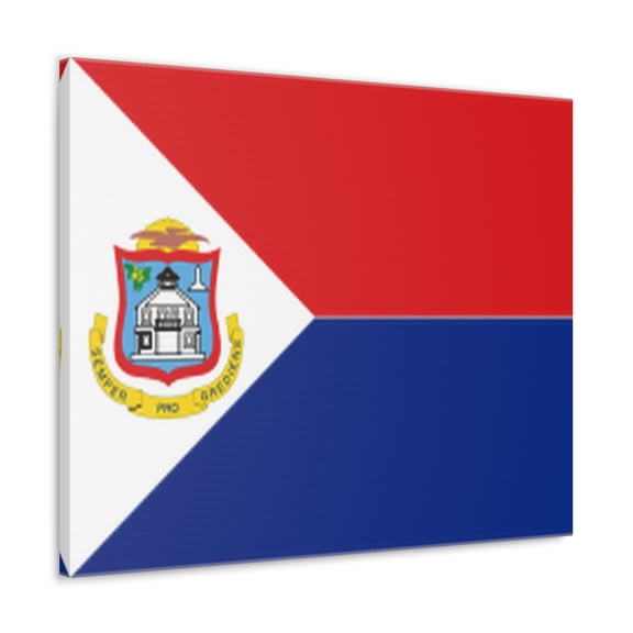 Sint Maarten Country Flag Canvas Vibrant Wall Art Unframed Home Decor