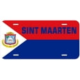 thumbnail image 1 of Sint Maarten Flag With Country Name Novelty Car Auto License Plate, 1 of 3