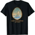 thumbnail image 1 of Sint Maarten, West Indies Vintage Retro Sailboat Vacation T-Shirt, 1 of 5