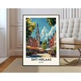 thumbnail image 1 of Sint Niklaas Belgium Poster, Unframed Canvas 8x10in, 1 of 4
