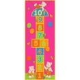 thumbnail image 1 of Sintechno SA-HOPINK27 Playful Hopscotch Pink Area Rug, 2.5 x 7 ft., 1 of 1