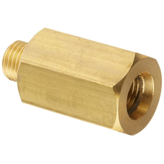 NOSHOK Sintered Pressure Snubber, 1/2 NPT, Brass, D" Disc Installed, Pressure Rating 6,000 PSI