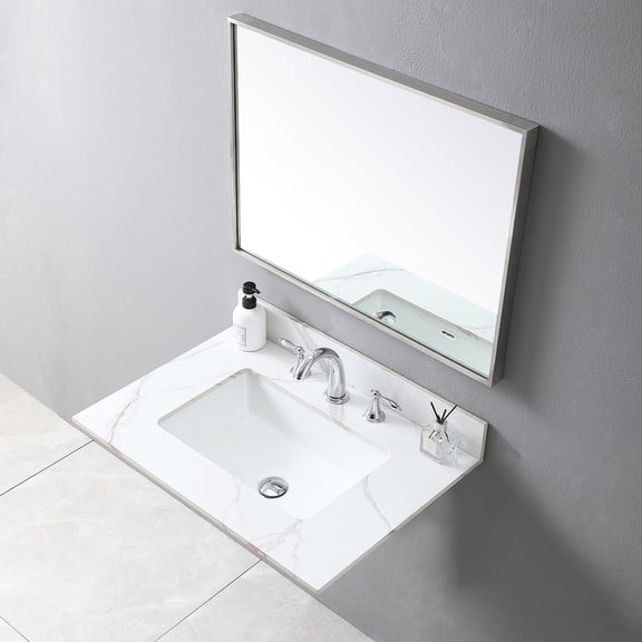 Sintered Stone Bath Top / Bathroom Decor Upgrade / Solid Package Transport