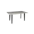 thumbnail image 1 of Creative Images Dining Table with Sintered Stone Top and Metal Black Legs, 1 of 5