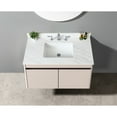 thumbnail image 1 of Sintered Stone Vanity - 4 - Inch Backsplash - Bathroom Wall Protection - Stain Prevention, 1 of 6