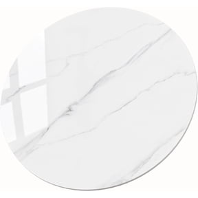 Sintered Stone White Table Top for Dining Table Top, Replacement Table Top, Durable Tabletop for Home Office, Indoor/Outdoor All-Season Pub Table
