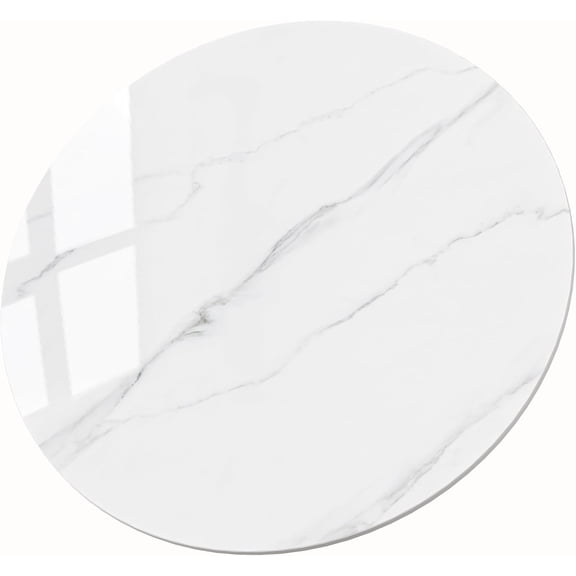 Sintered Stone White Table Top for Dining Table Top, Replacement Table Top, Durable Tabletop for Home Office, Indoor/Outdoor All-Season Pub Table