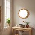 thumbnail image 1 of Sintosin 24 Inch Round Woven Rattan Wall Mirror for Bedroom Living Room Bathroom Farmhouse Decor, 1 of 7