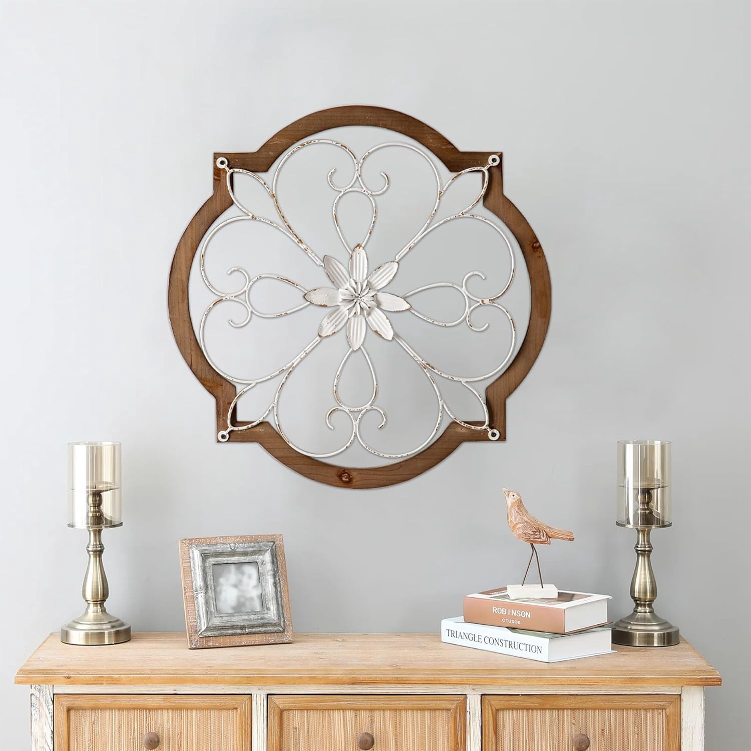 Sintosin Vintage Metal Scroll Wall Decor 22