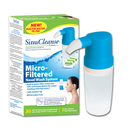 SinuCleanse MicroFiltered Squeeze Bottle Nasal Wash System