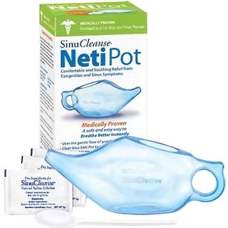 SinuCleanse Neti Pot, Clear Blue-1 Each